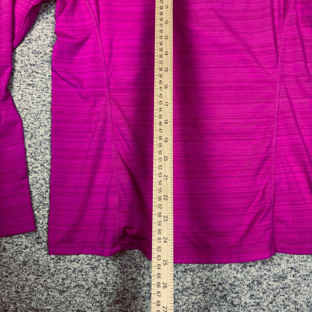 Athleta Womens XL Magenta Pink ‎ Quarter Zip Long Sleeve Pullover 581610 - Picture 4 of 8